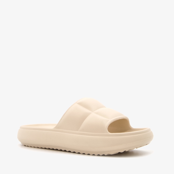 Blue Box dames slippers met plateauzool