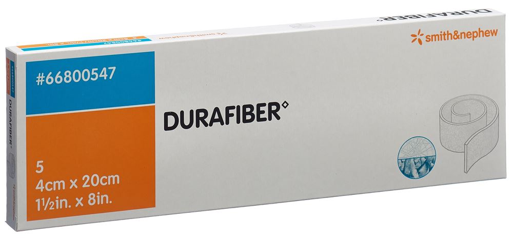 DURAFIBER Wundauflage 4x20cm steril 5 Stk