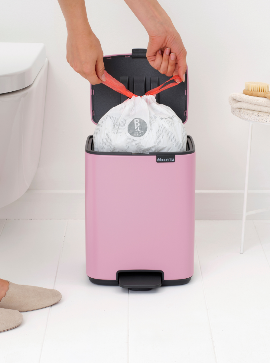 Bo Pedaalemmer, 7 liter, stil sluitend, kunststof binnenemmer - Lilac