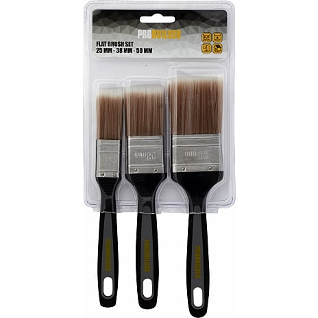 Probuilder penselsæt softgrip 3 stk.