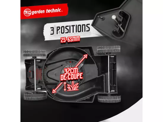 Tondeuse à gazon électrique 1300W- 32cm-Elem Garden