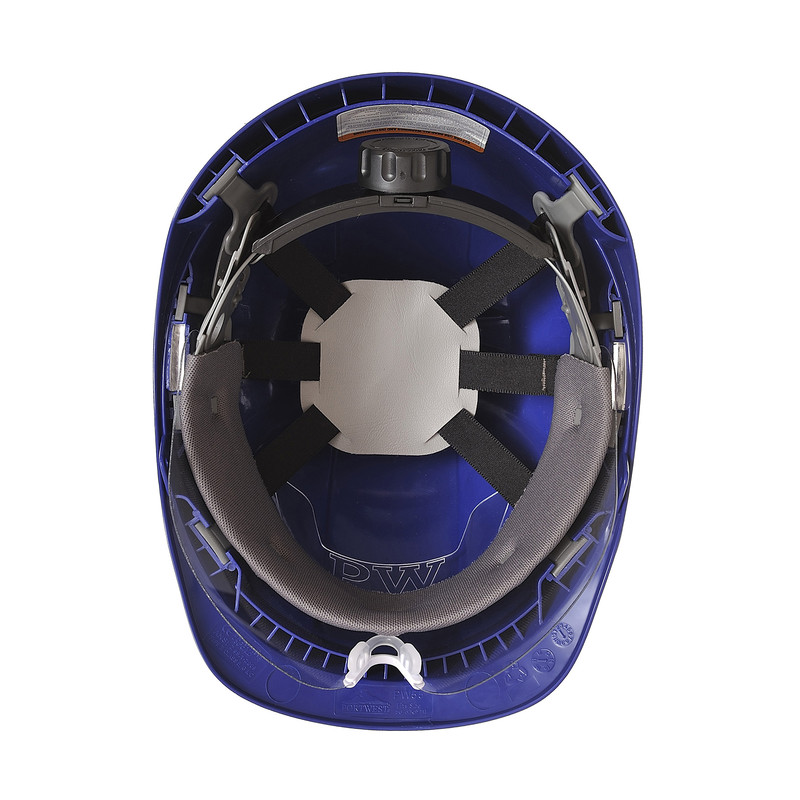 Portwest ABS veiligheidshelm met vizier blauw