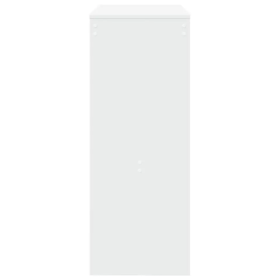 vidaXL - Bartafel met opbergruimte - Wit - Bewerkt hout - 90x43 cm
