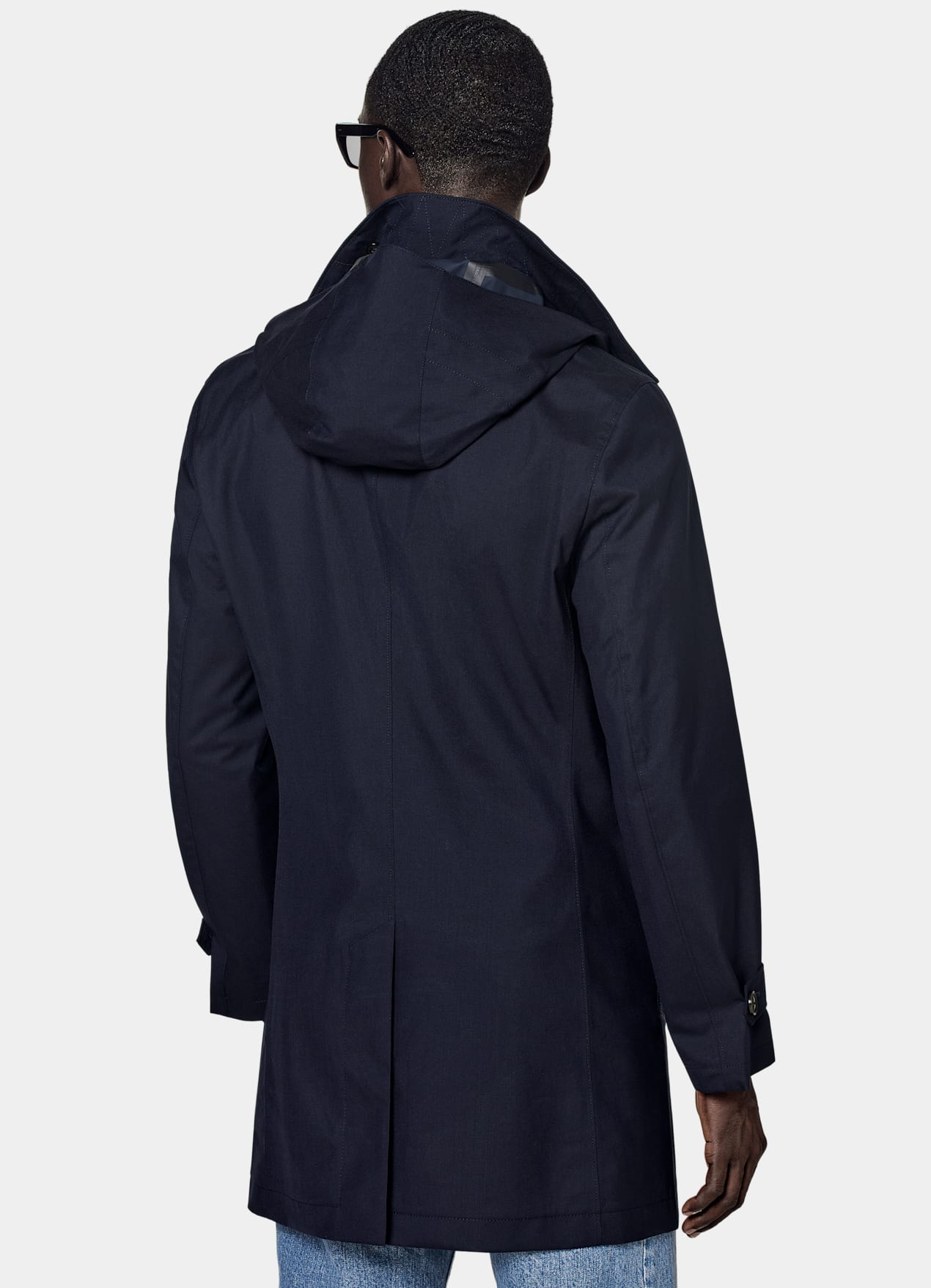 Manteau imperméable bleu