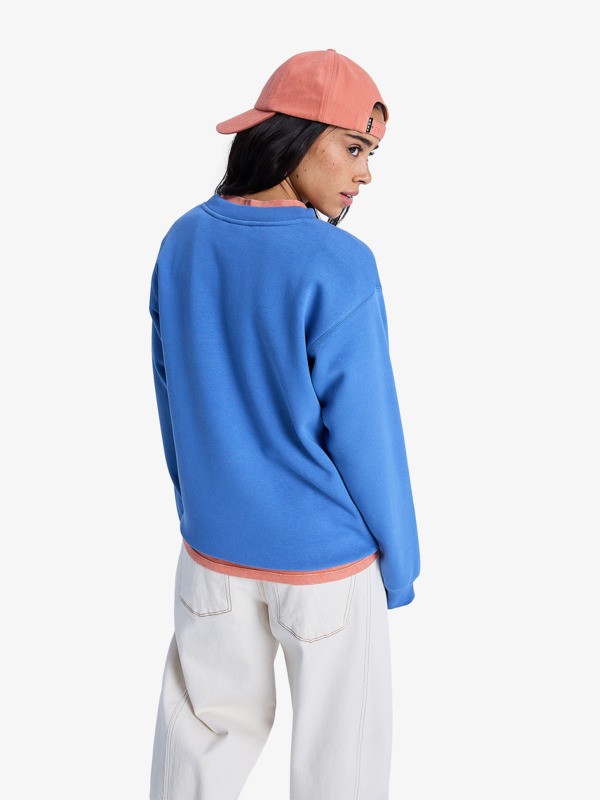 Surf Stoked Brushed Vint Sweat Bleu Femme
