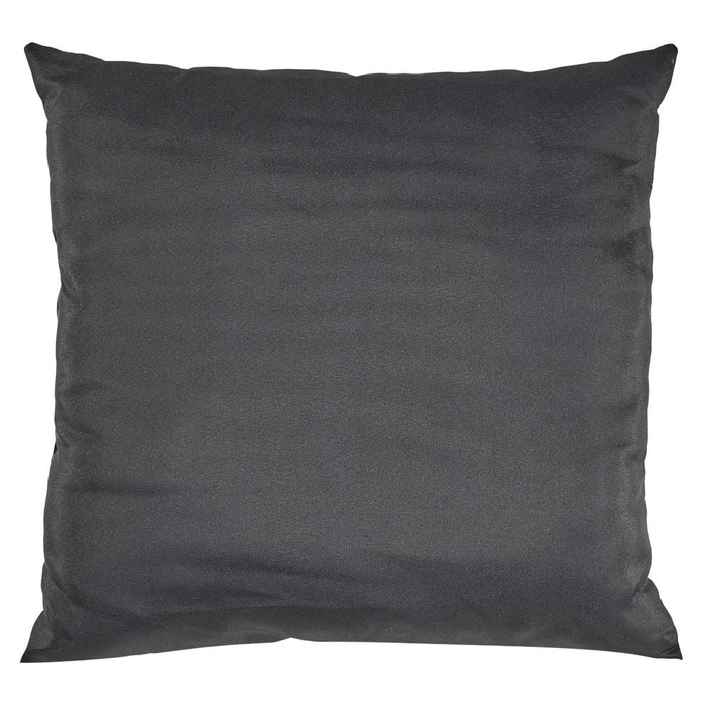 Coussin d'extérieur déperlant uni noir 40x40cm