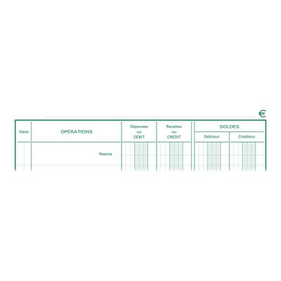 Exacompta - Carnet de Position de compte - 21 x 19 cm - 80 pages