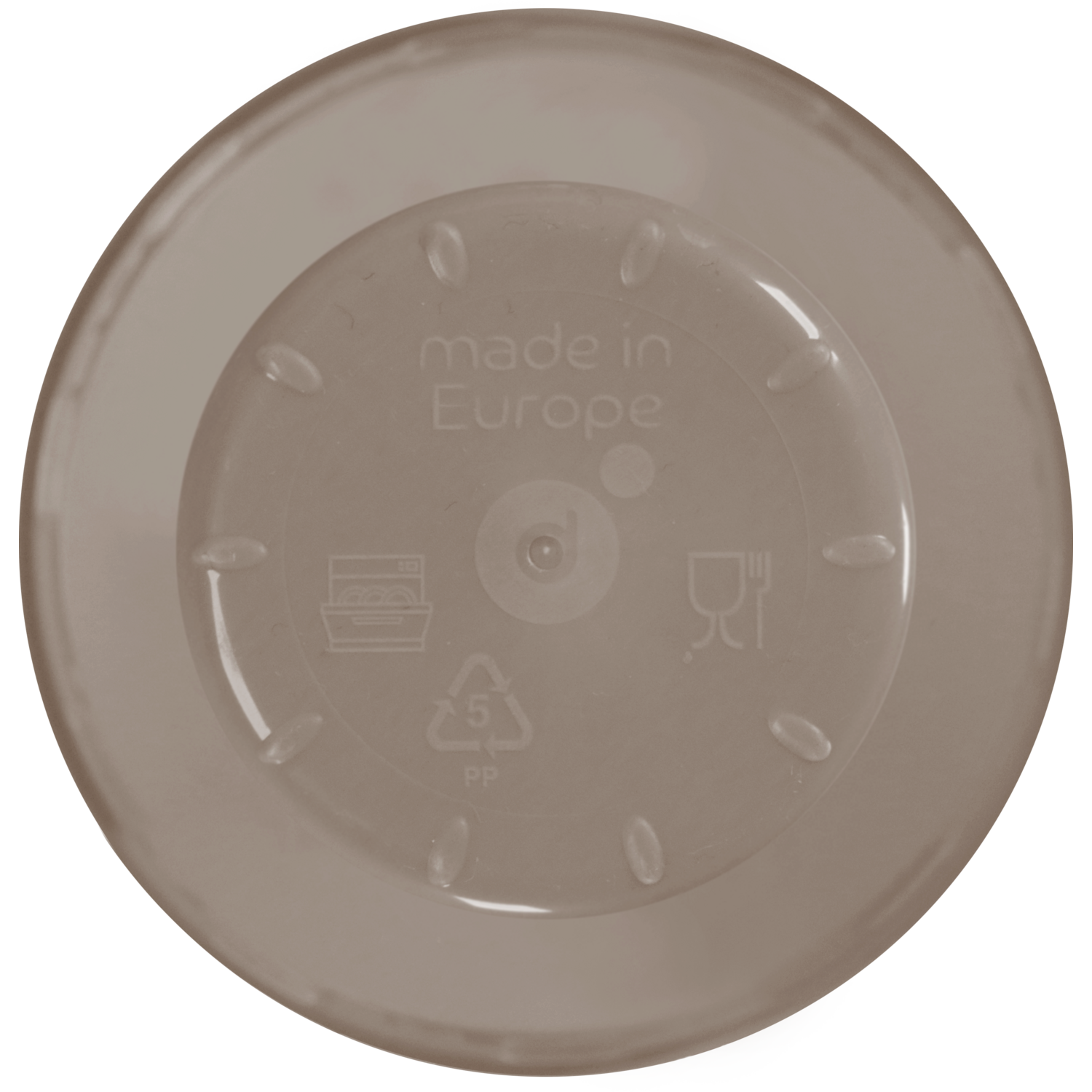 Depa, Beker, PP, reusable, automaatgeschikt, 180ml, 7.5oz, 96mm, taupe