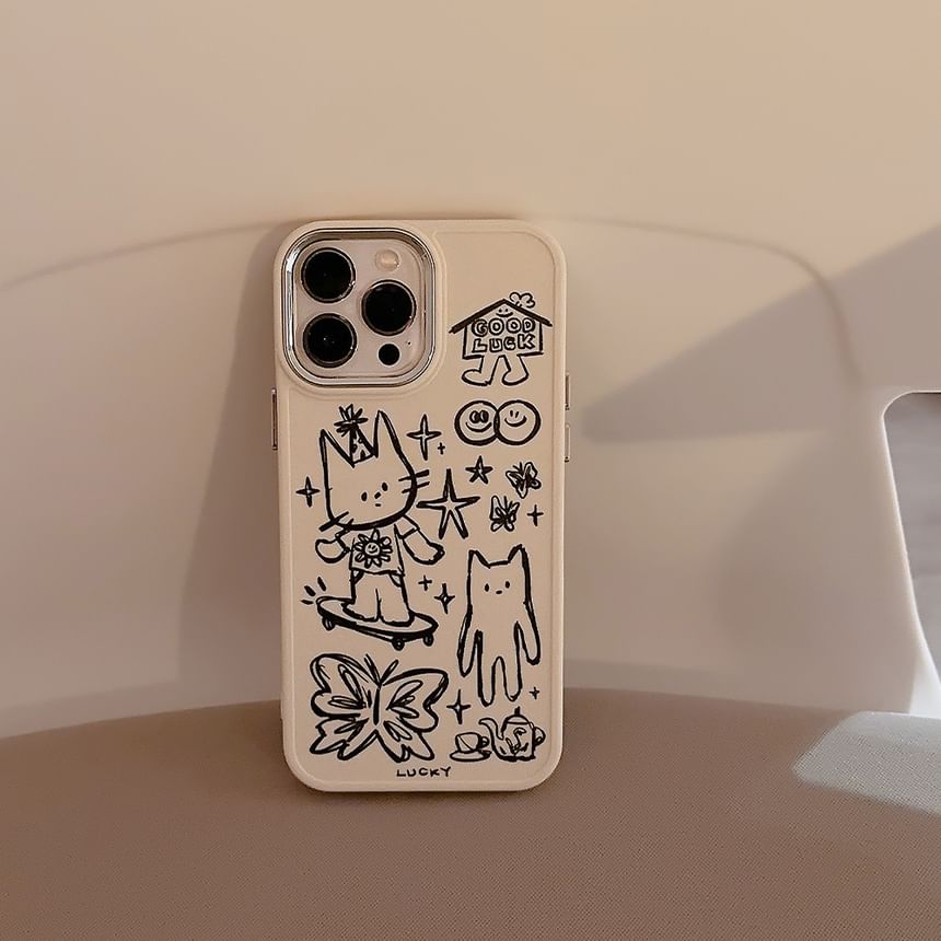 kloudkase - Cat Phone Case - 16 Pro Max / 16 Pro / 16 Plus / 16 / 15 Pro Max / 15 Pro / 15 Plus / 15 / 14 Pro Max / 14 Pro / 14 Plus / 14 / 13 Pro Max / 13 Pro / 13 / 13 Mini