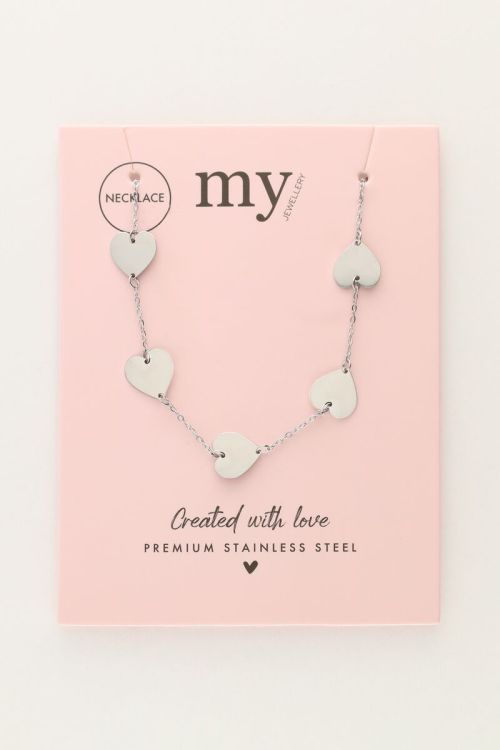 Minimalistische ketting met hartjes