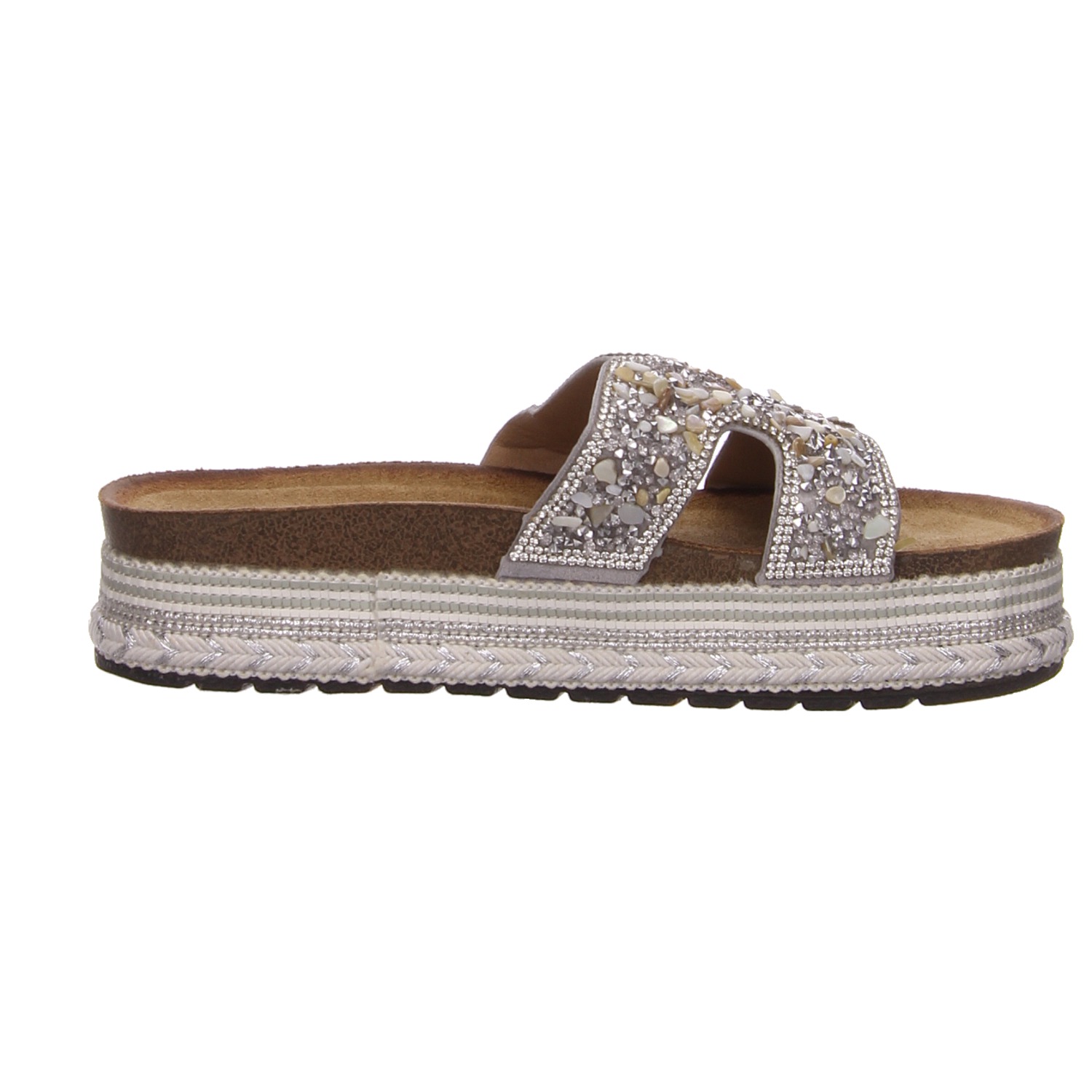 La Strada Pantolette silber gold/silber/bronce