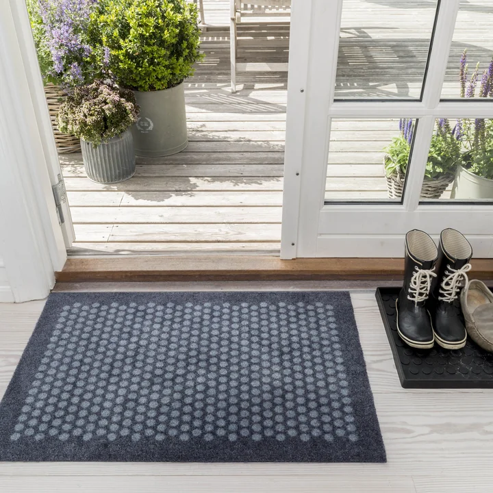 tica copenhagen - Dot Fussmatte 40 x 60 cm, grau