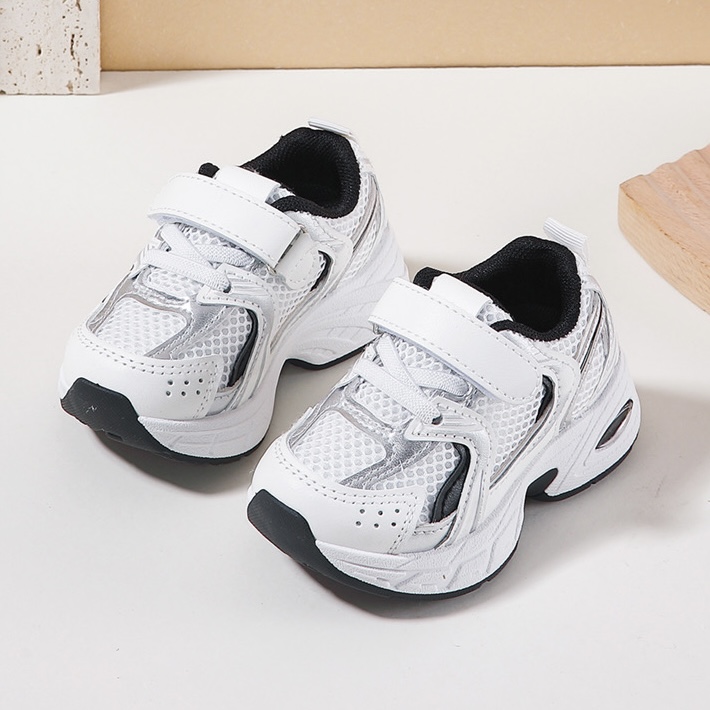 Sporty sneakers - wit/zwart