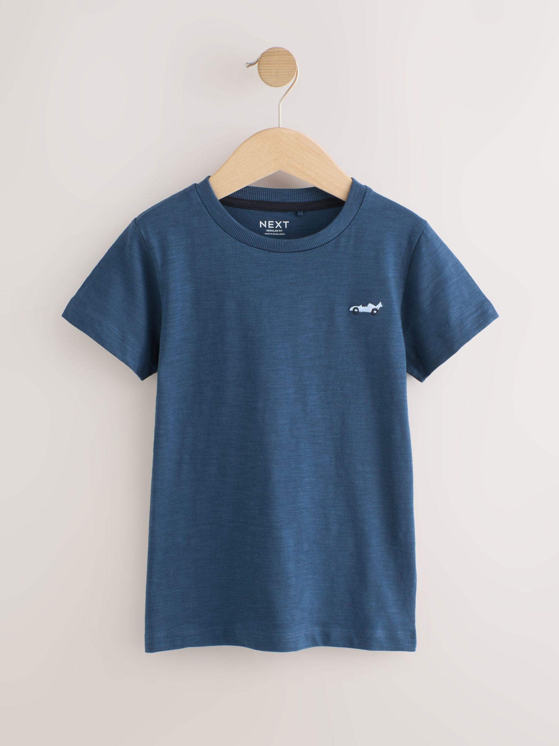 Blauw - Set van 5 T-shirts met korte mouwen (3mnd-7jr)