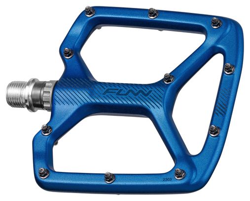Paire de Pédales Plates Funn Python Bleu