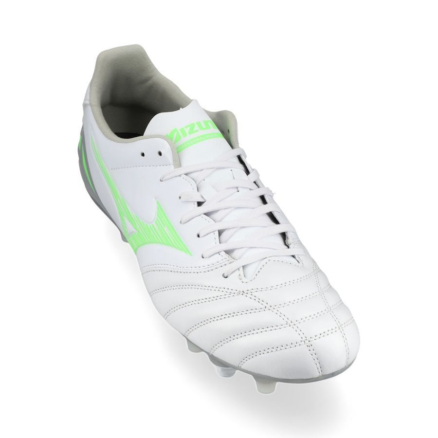 Mizuno Morelia Neo IV Pro SG Frontier - Blanc/Vert Néon/Cool Gray
