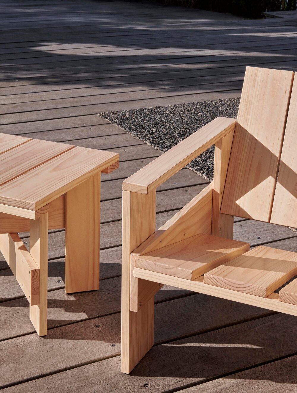 HAY  Crate Side havebord - Lacquered pinewood