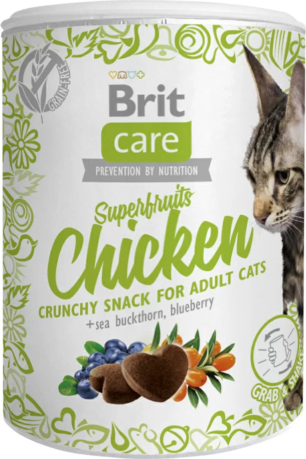 Brit Care Cat Snack Superfruits, kylling - 100 g