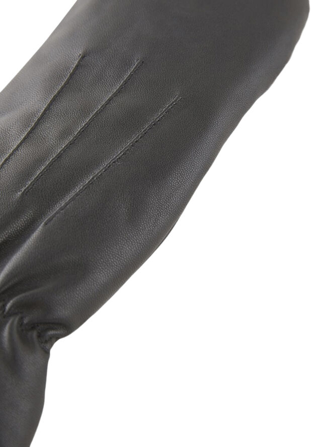 Pieces PCNELLIE LEATHER MITTENS NOOS Sort
