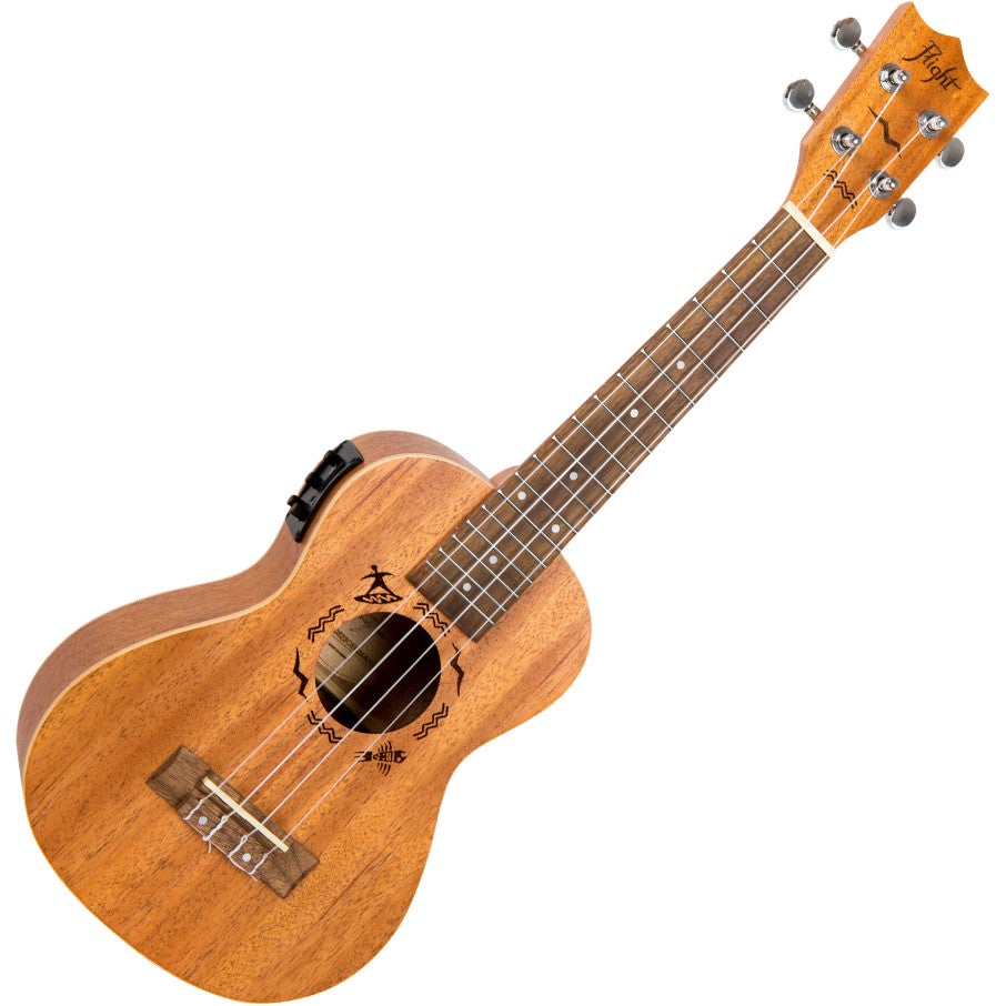 Flight Designer Series DUC523 elektrisch-akoestische concert ukelele met gigbag