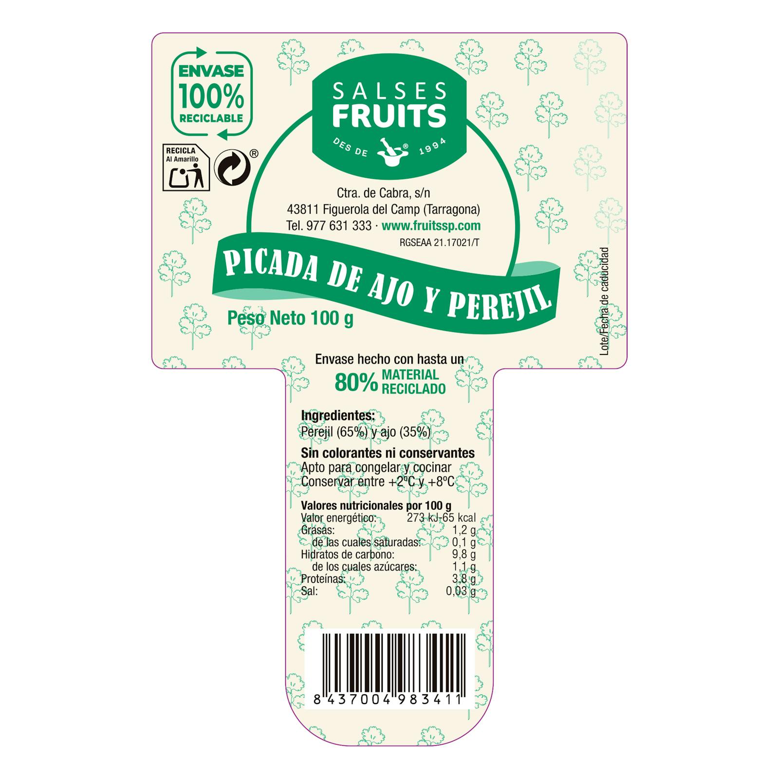 Ail et persil hachés