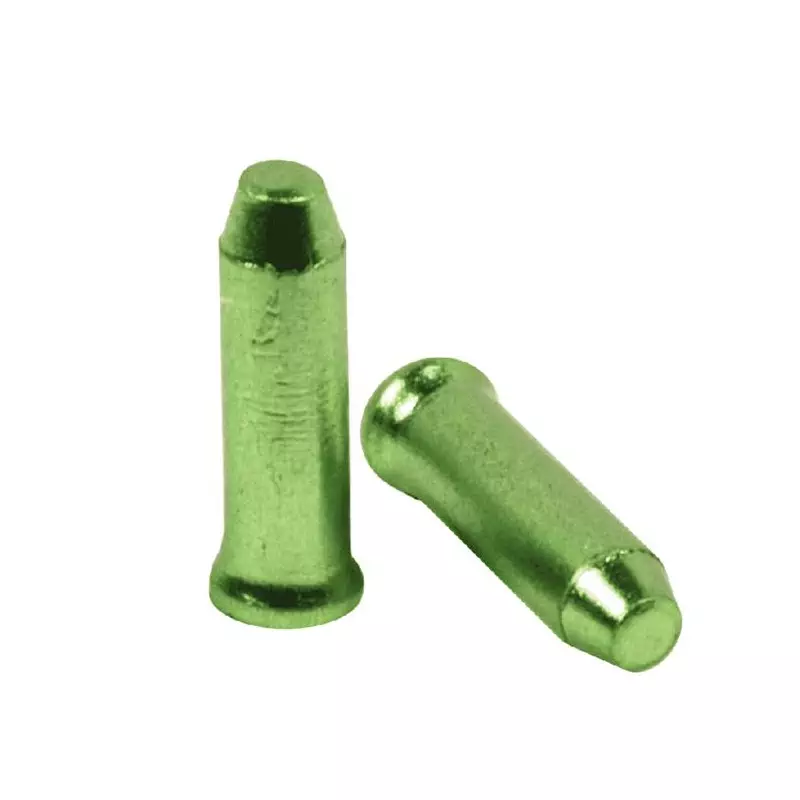 ELVEDES 500 Endcaps diamètre 2,3 Aluminium Green