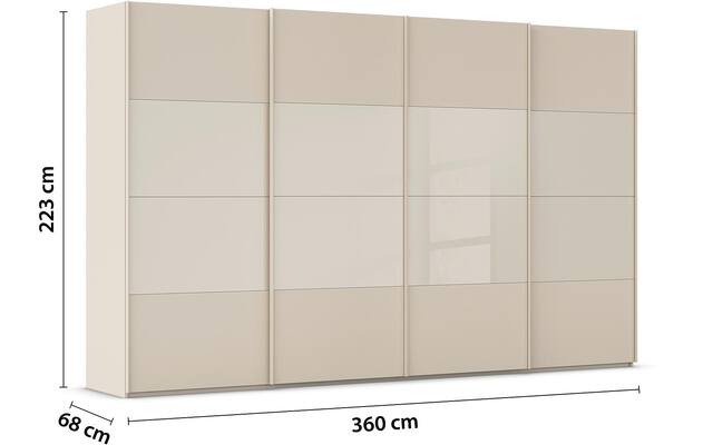 Kledingkast Finca Combi Glans-mat Glas
