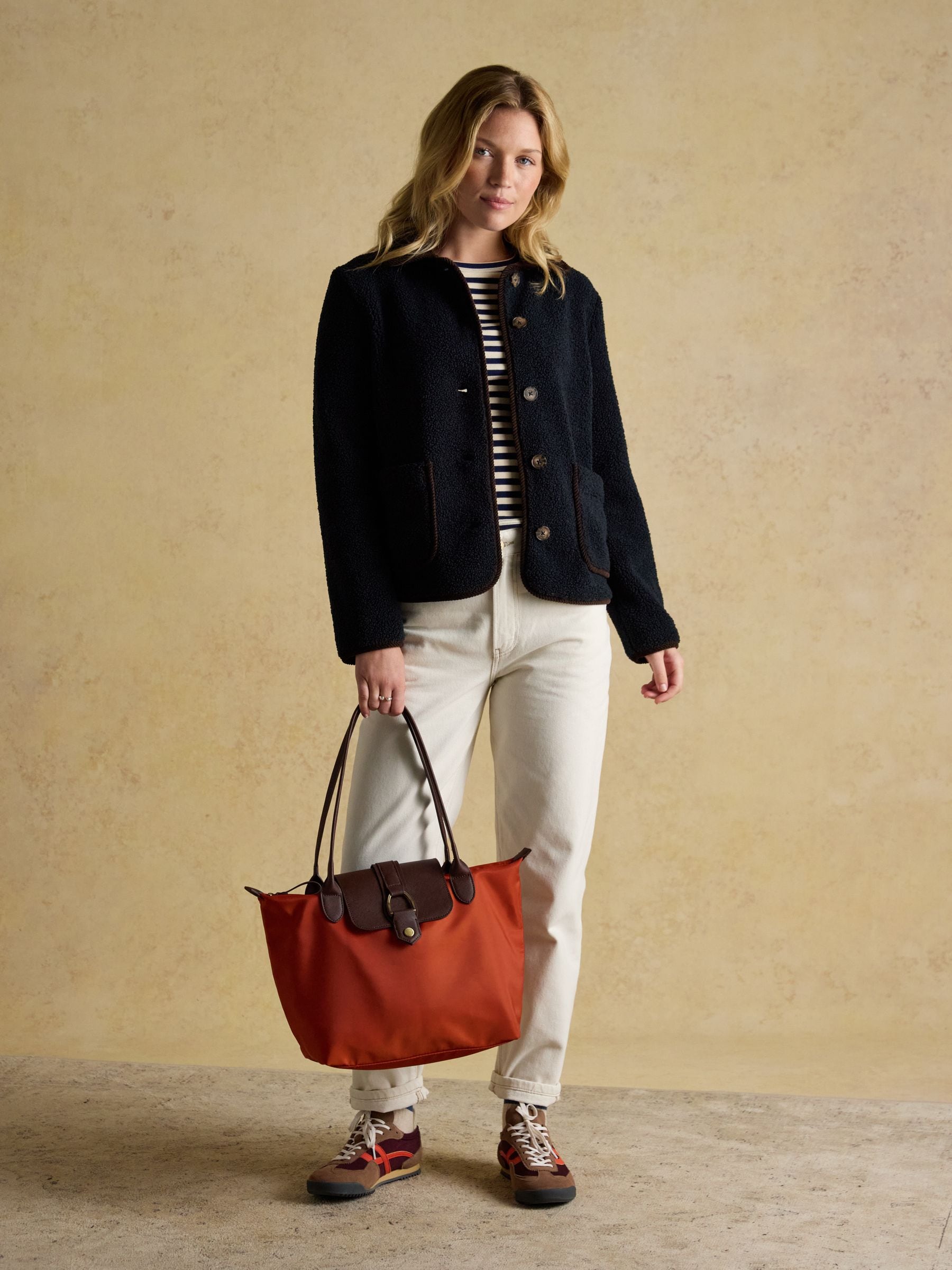 Oranje - Joules Edie Shopper tas