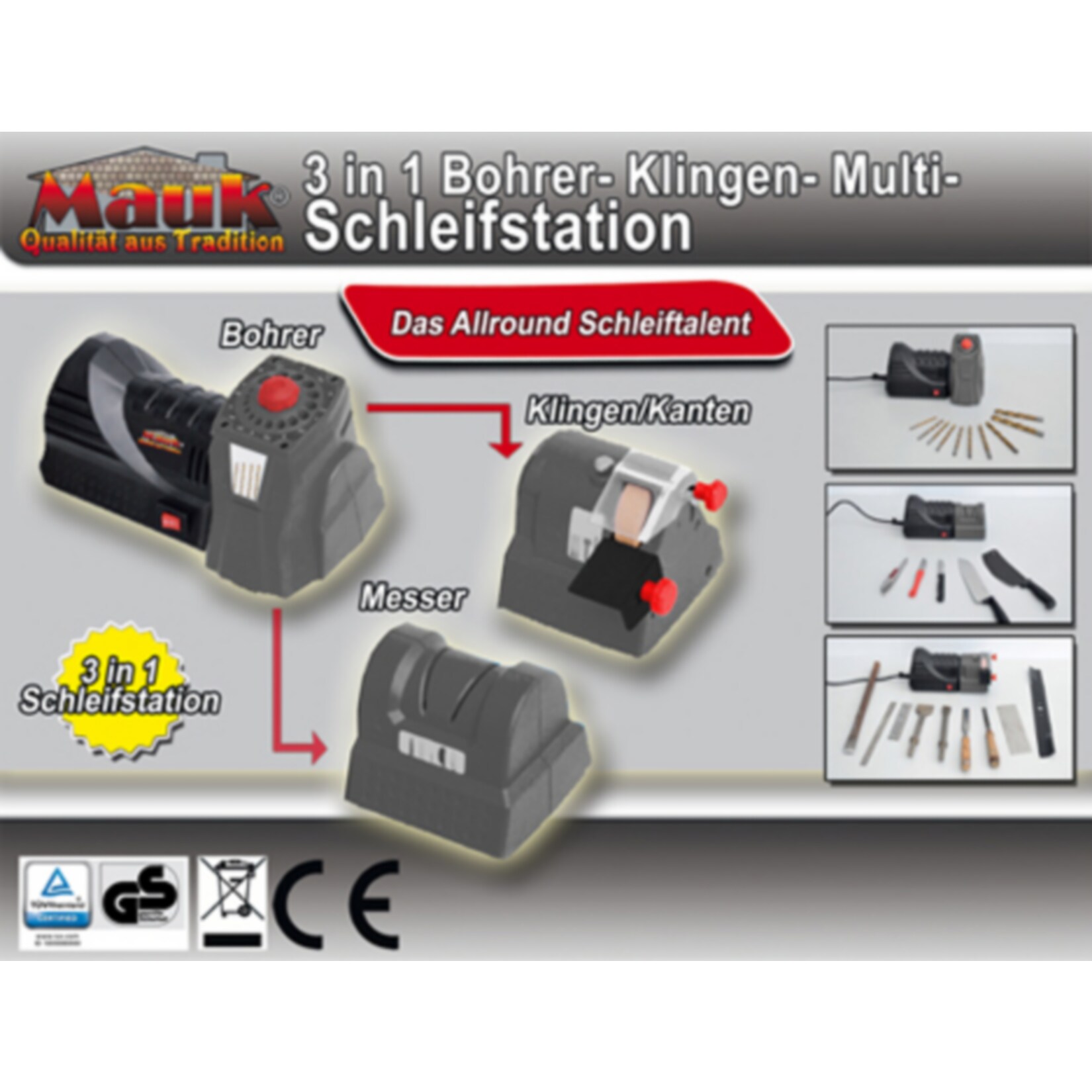 MAUK3 in 1 Bohrer- Klingen- Multi- Schleifstation110W (SS110W)