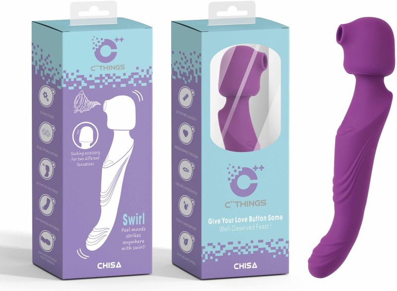 Swirl – 3 in 1 vibrator – Paars