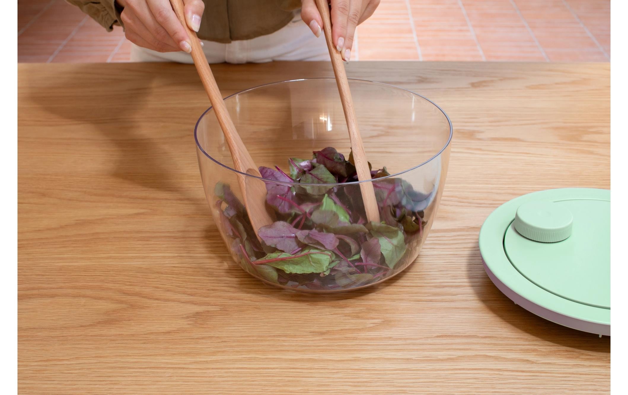Salatschleuder Tasty+ 25 cm, Grün/TransparentSchleuder für Salat