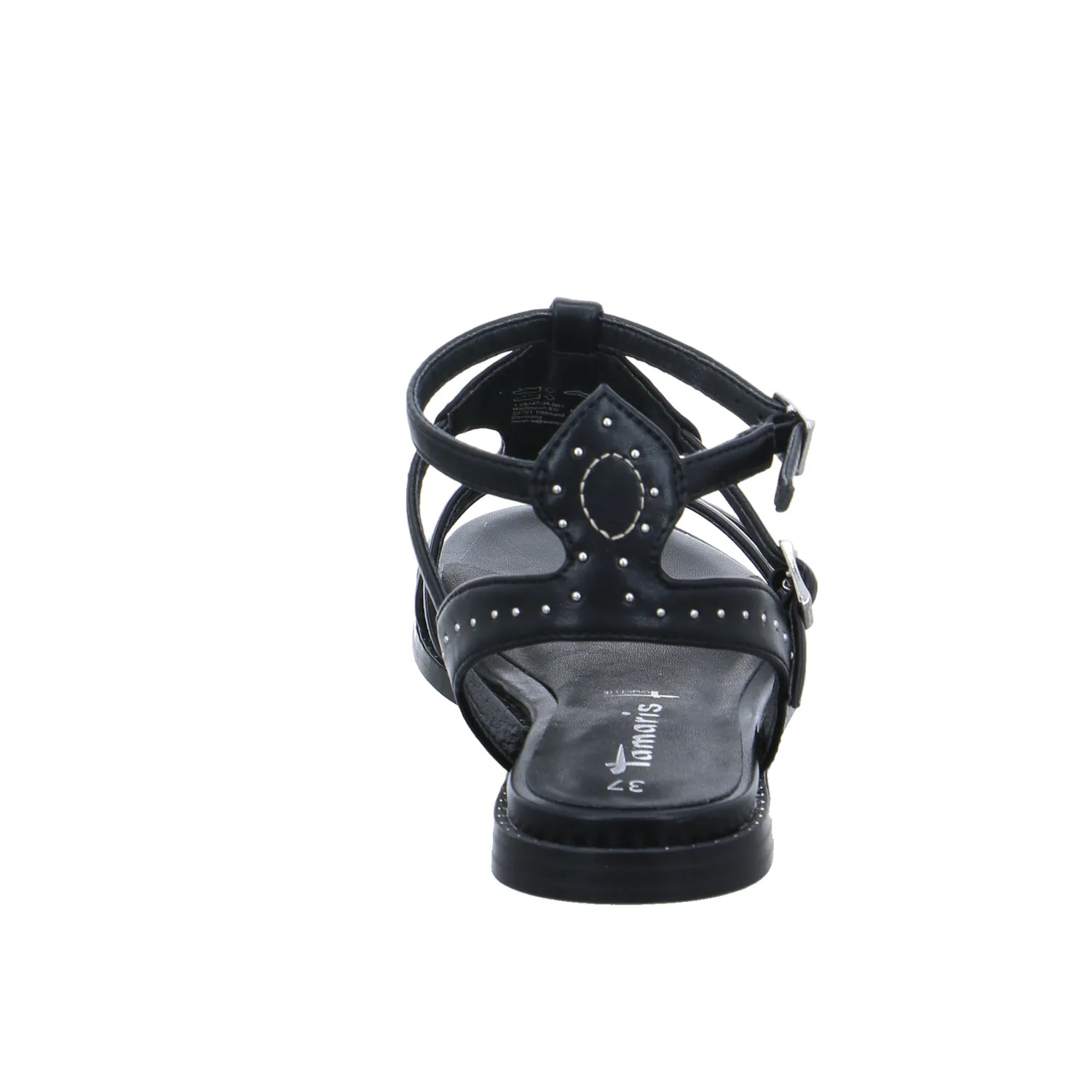 TAMARIS Sandalette Schwarz Lederimitat