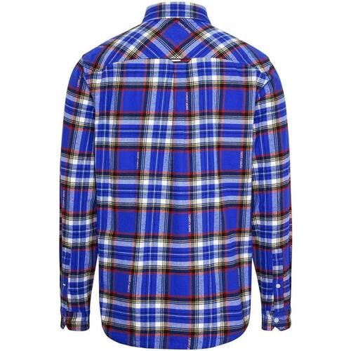 Tommy Jeans - TJM RLX TOMMY CHECK SHIRT Azul