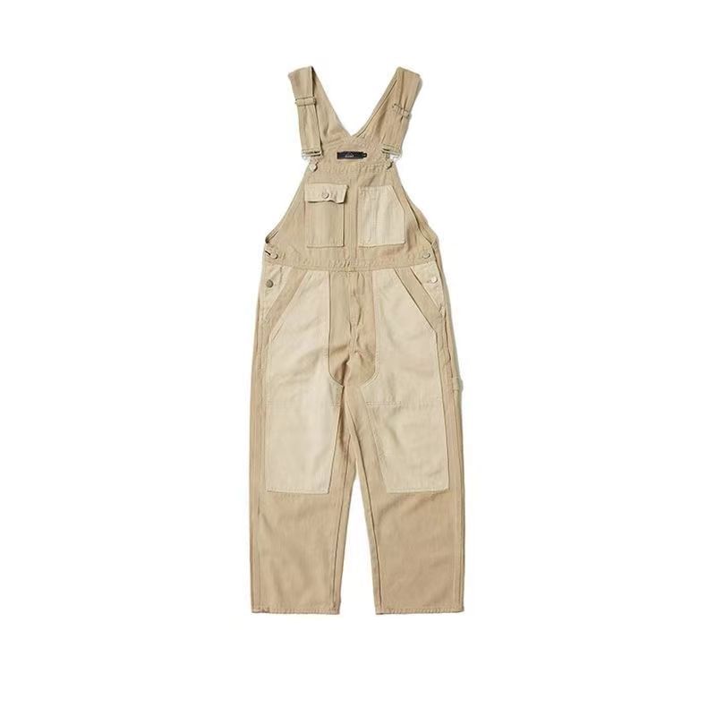 AXEN - Tweekleurige rechte broek met trekkoord