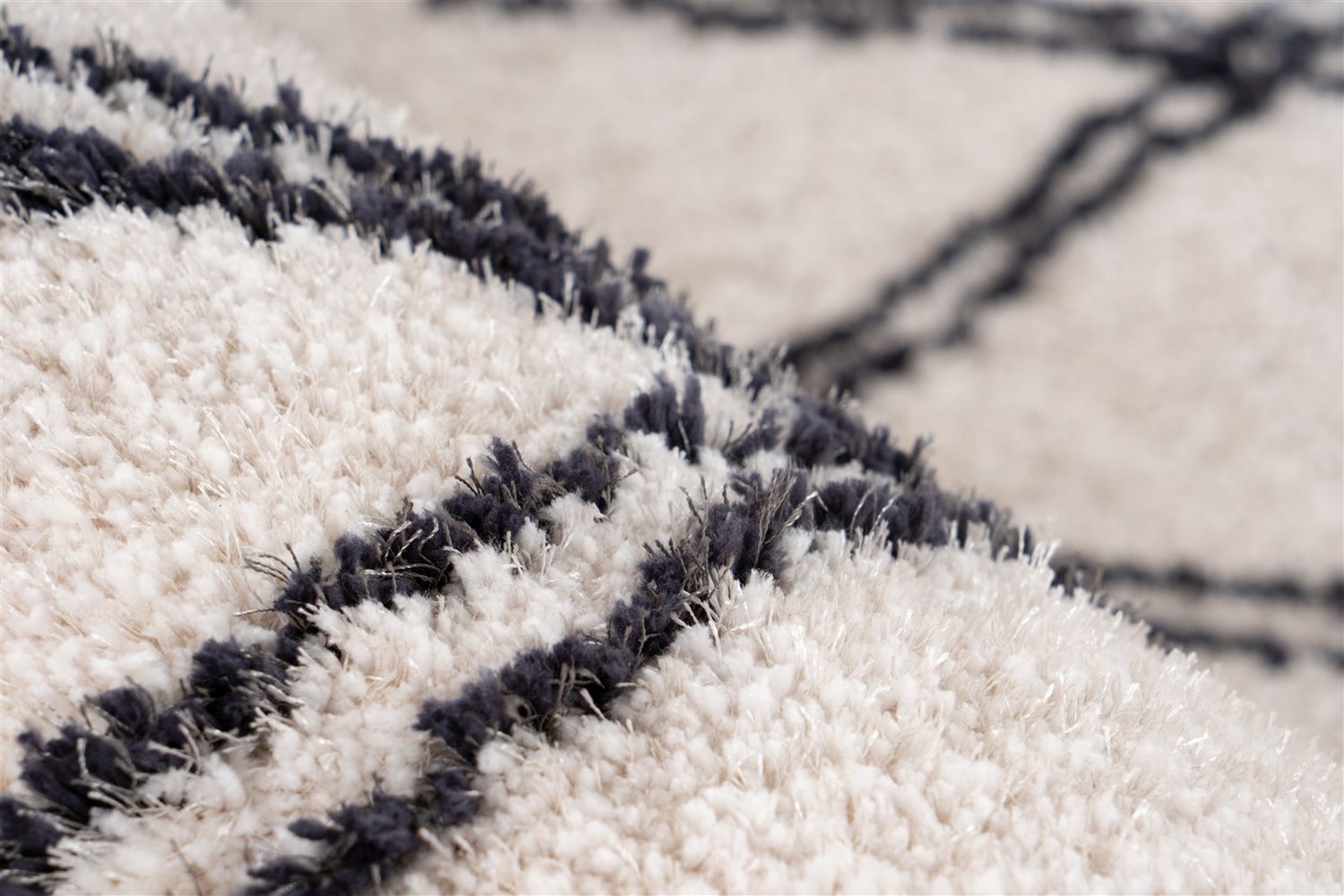 Hoogpolig tapijt Oasisic Ivory 25 mm Modern 120 x 170 cm