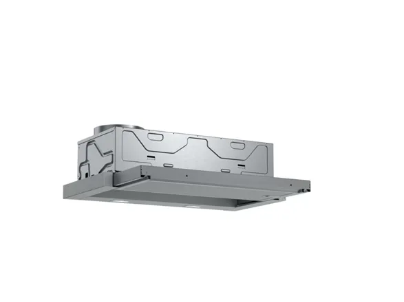 Bosch Serie | 4 DFL064A52 - Hætte - teleskopisk - Niche - bredde: 52.6 cm - dybde: 29 cm - udtrækning og recirkulation (-) - med intern motor - metalsølv