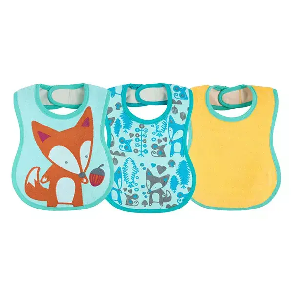 Chicco Repas Bavoirs Décorés +6m Vert 3 unités