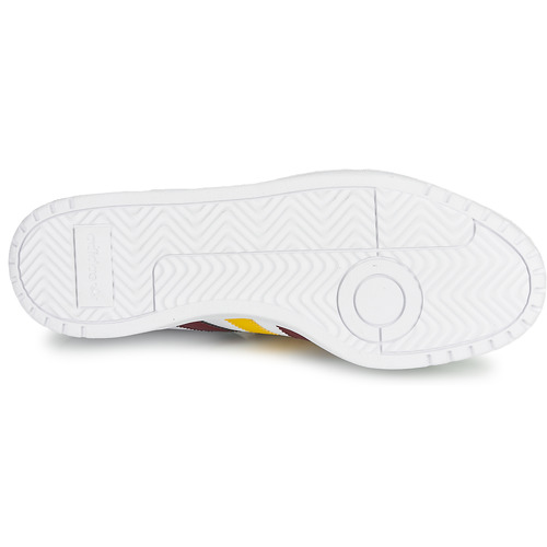 adidas Originals - TEAM COURT - Blanc / Bordeaux / Jaune