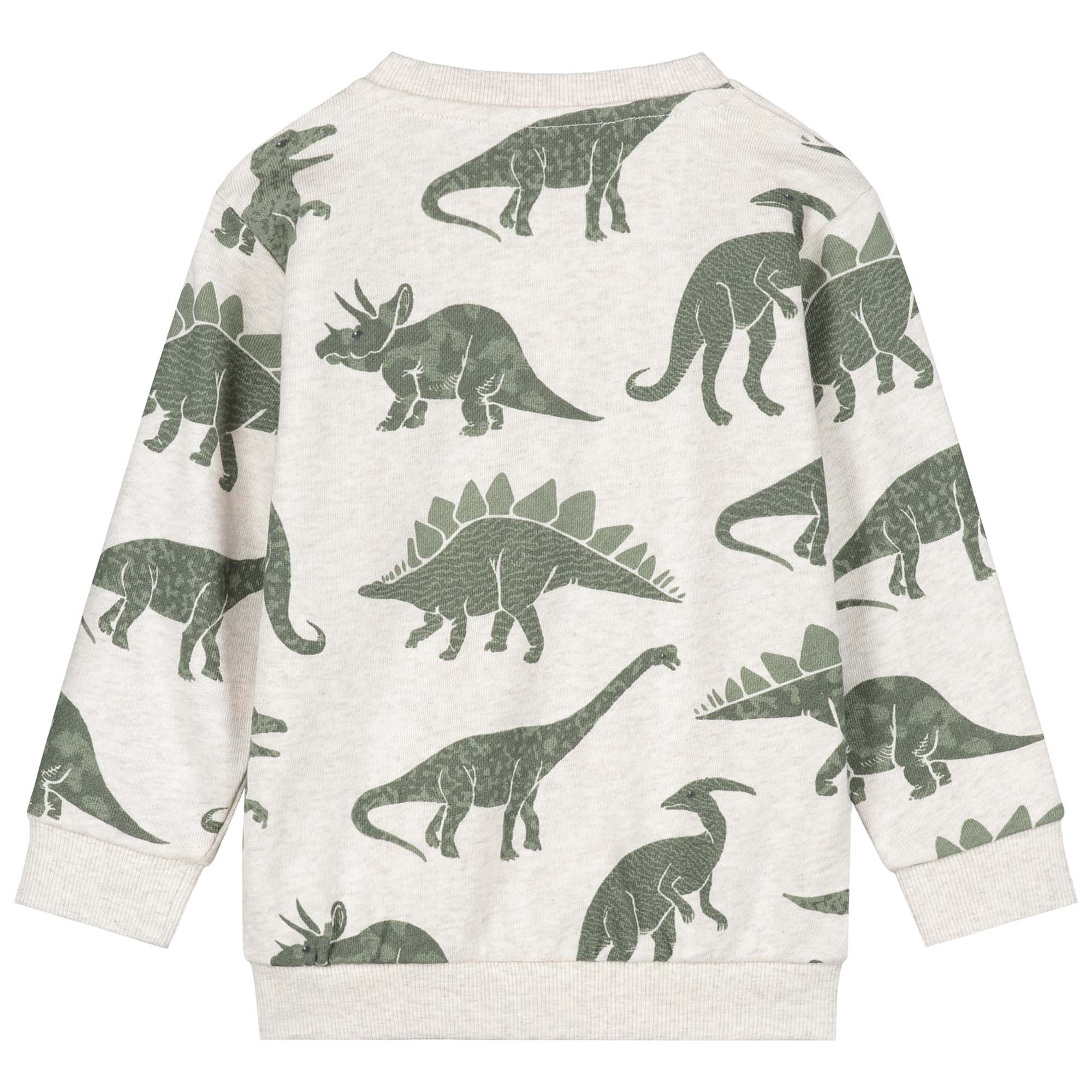 Prénatal baby sweater lange mouwen dierenprint bruin