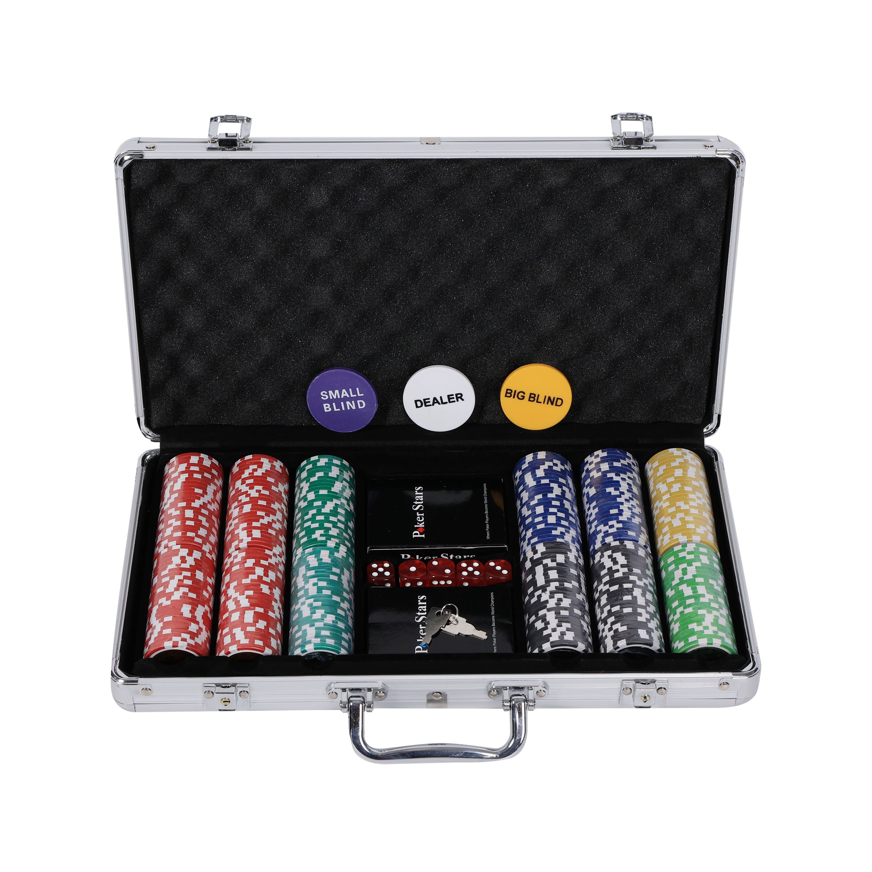 Profi Pokerkoffer mit 300 Chips