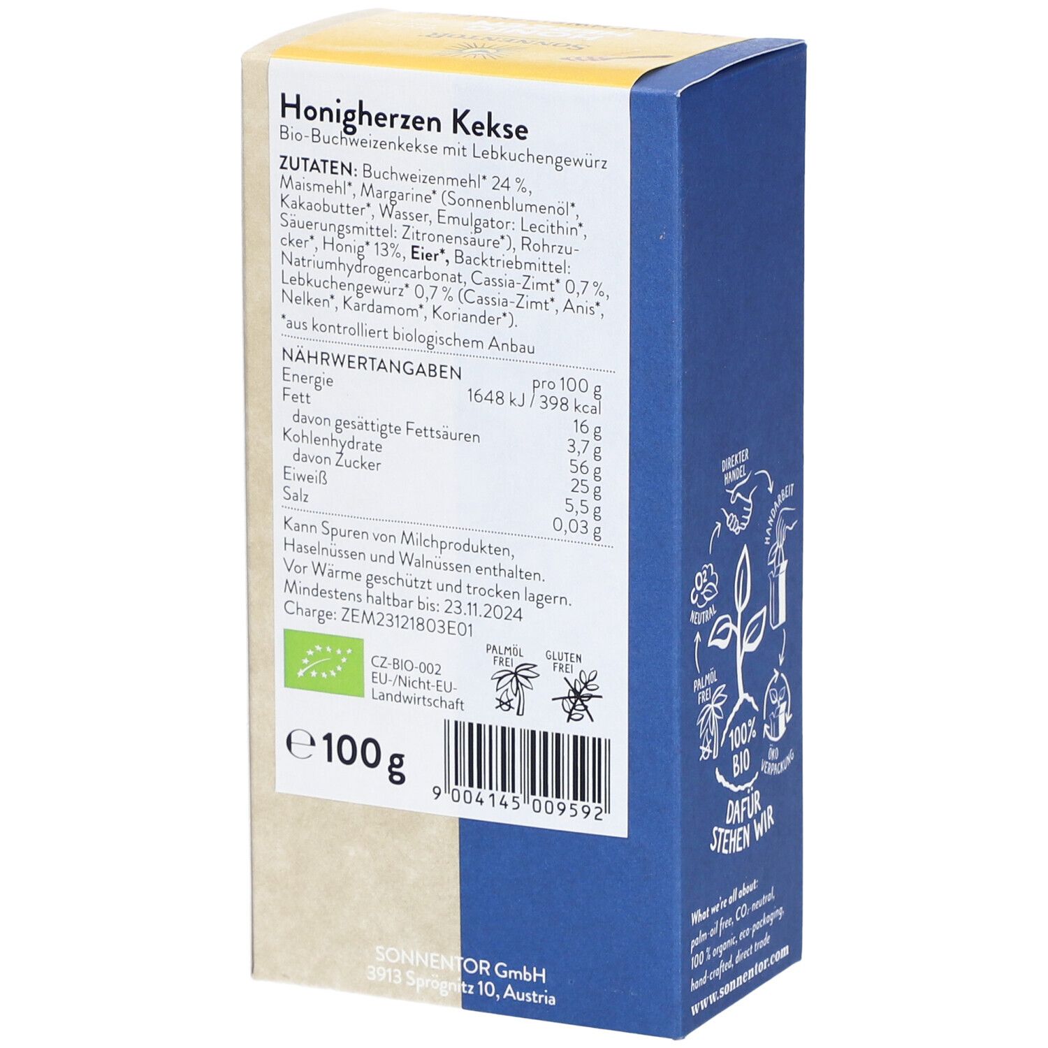 SonnentoR® Honigherzen Kekse glutenfrei