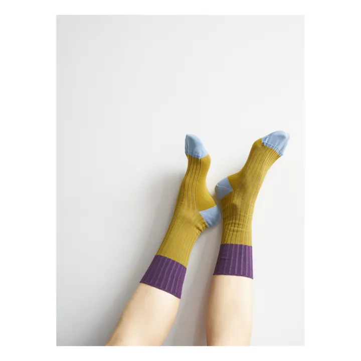 La cerise sur le gâteau Chaussette Yvette | Khaki