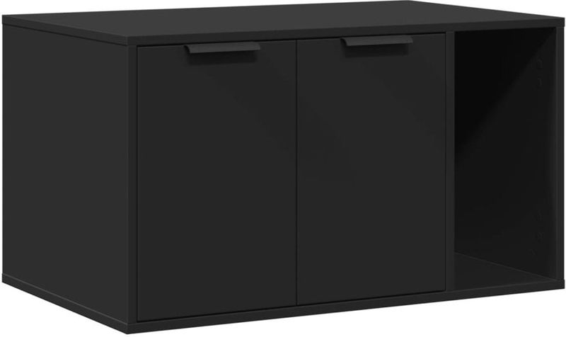 vidaXL - Kattenbakkast - Wit - 80x50x45 cm - Bewerkt Hout