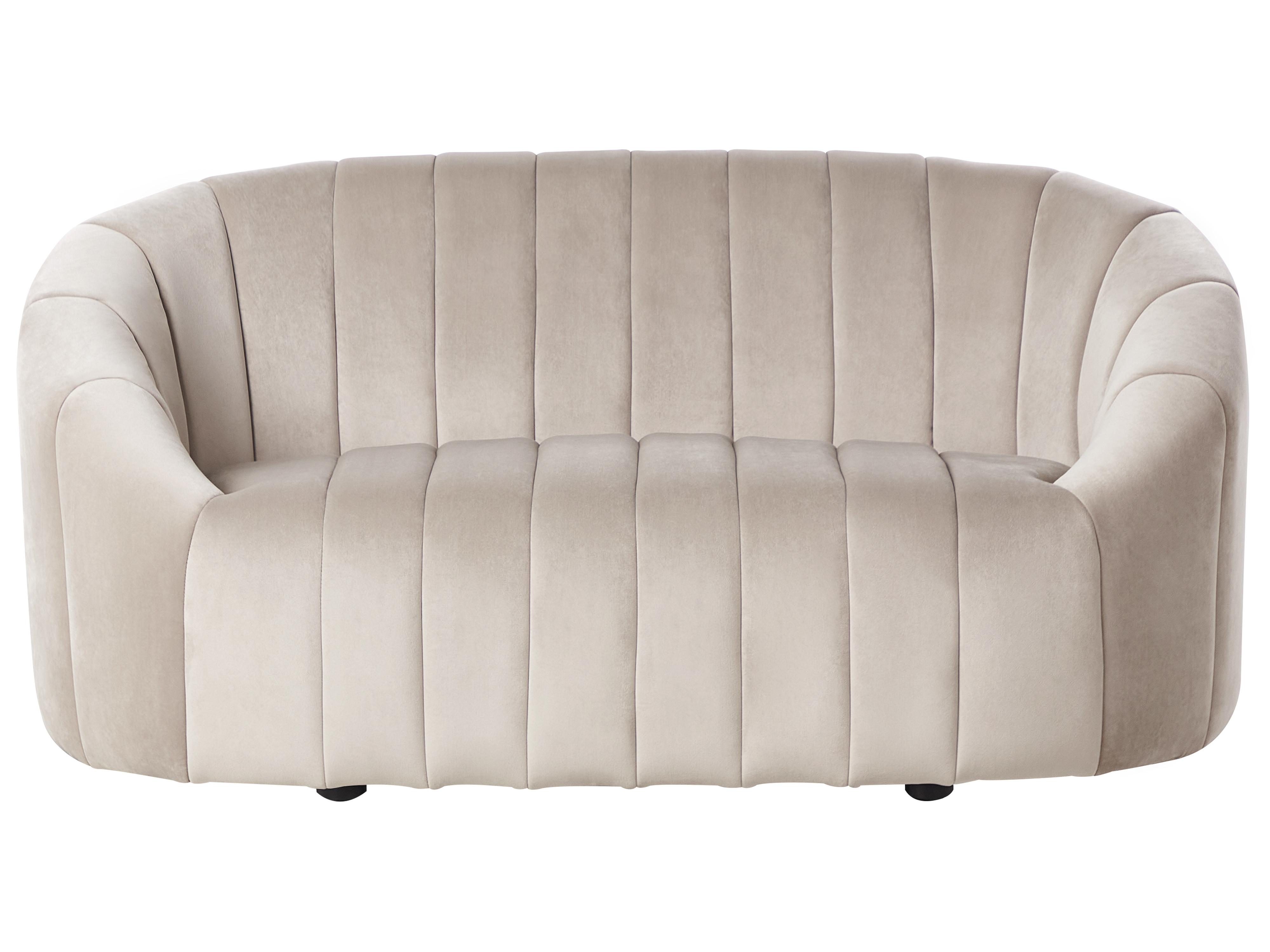 Bankenset 6-zits MALUNG Fluweel Beige