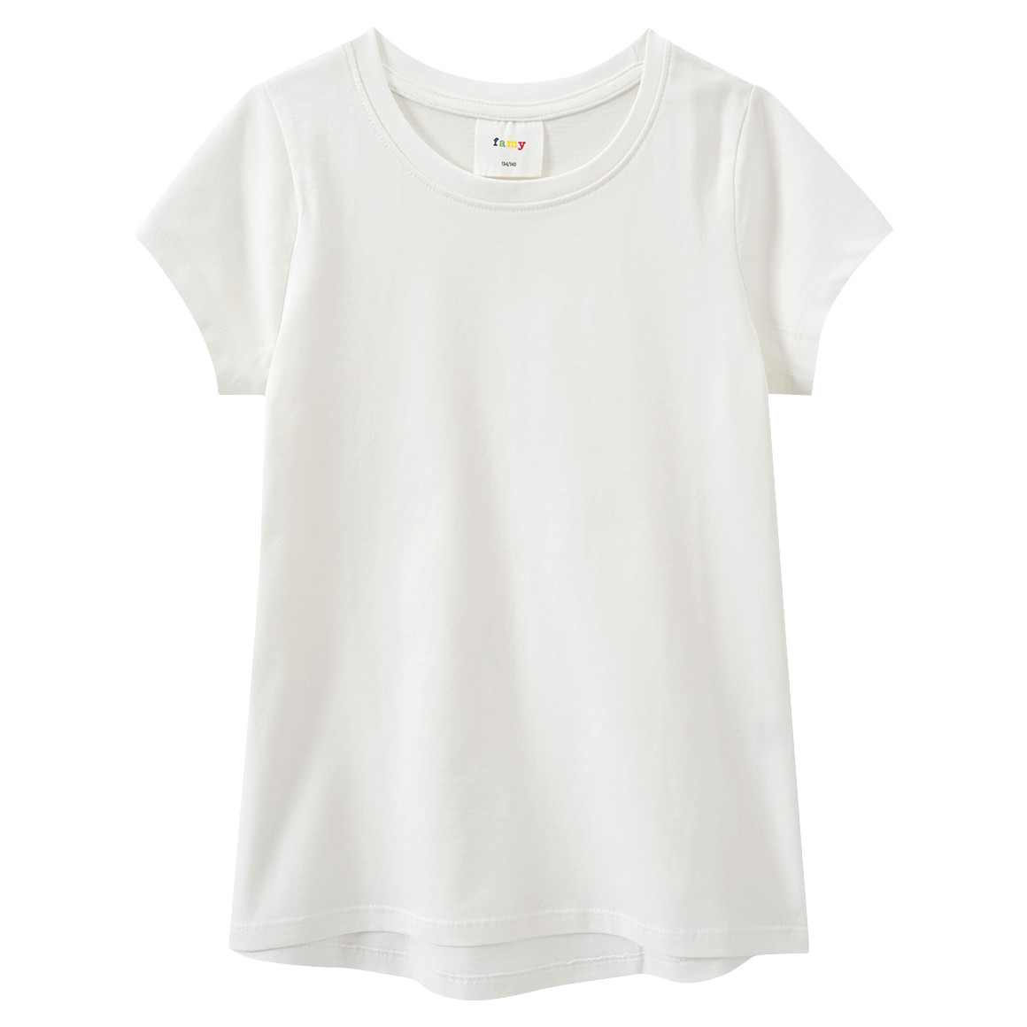 Famy 3 Mädchen T-Shirts im Basic-Look blau / weiss / rosa