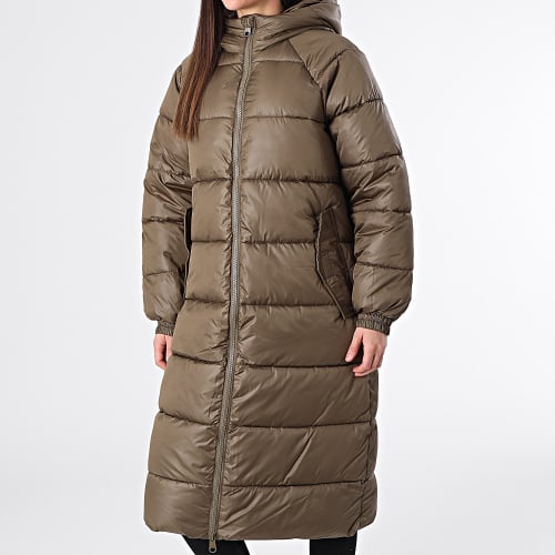Doudoune Capuche Femme Longue Willow Vert Kaki