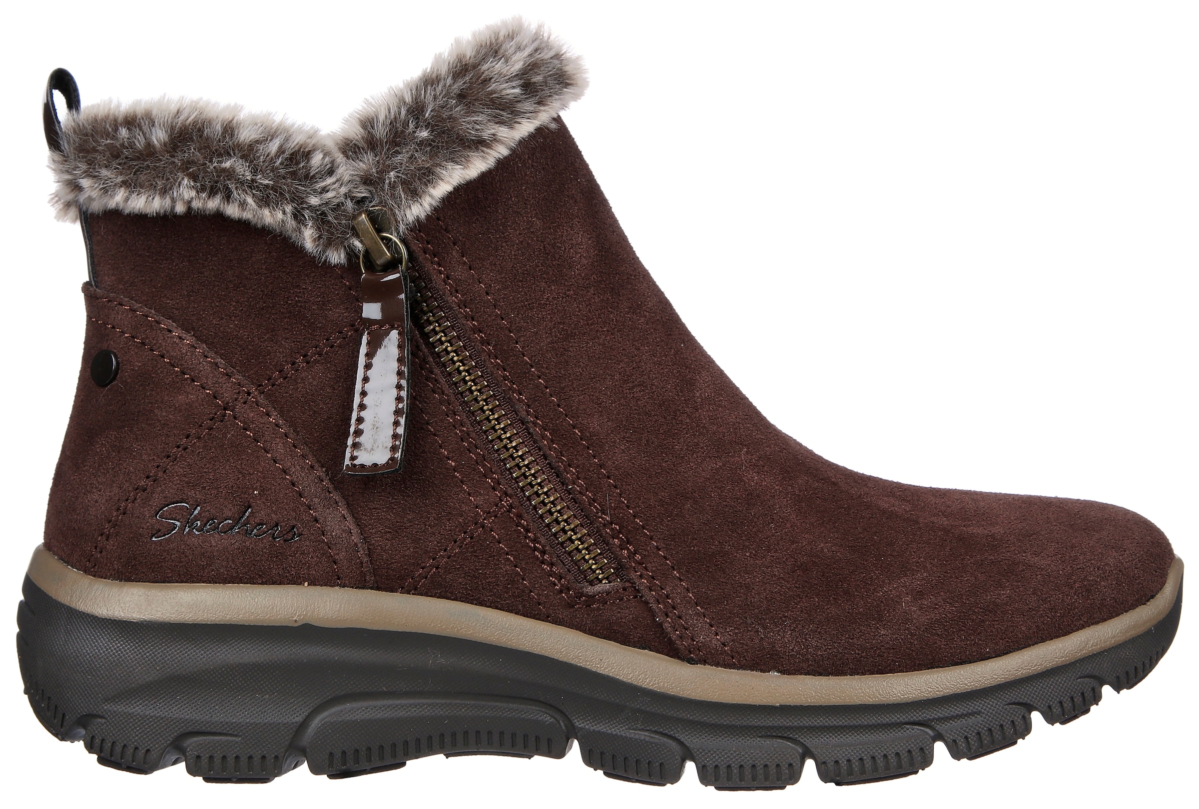 Skechers Winterboots »EASY GOING - HIGH ZIP«  Winterschuh mit Fellimitatkragen