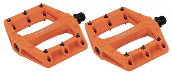 Paire de Pédales Plates Insight Thermoplastic DU Orange