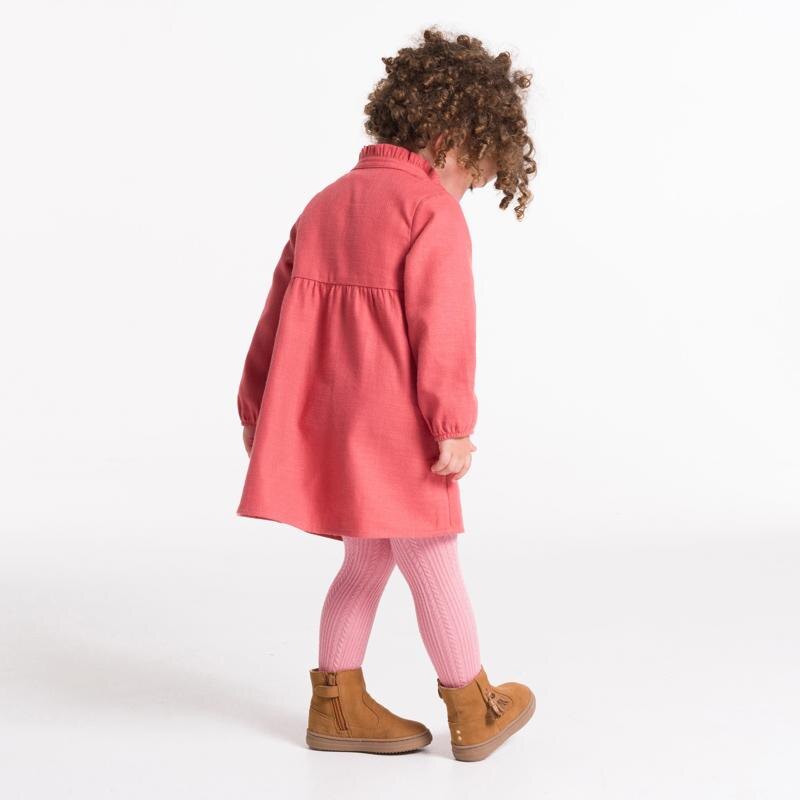 Robe boutonnée manches longues rose bébé fille Rose