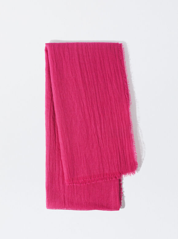 Pashmina enrugada - Rosa